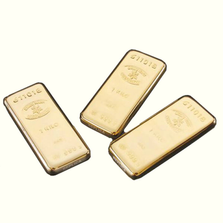 楽天市場】金インゴット レプリカ 本物そっくりのゴールド1kgバー 