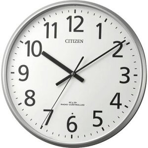 掛け時計 連続秒針 電波時計 リズム時計 RHYTHM シルバーメタリック 8MYA39-019 リズム時計 RHYTHM リズム時計工業