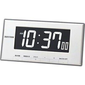 目覚まし時計 置時計 温度 湿度 カレンダー表示 デジタル リズム時計 RHYTHM ルーク デジットD78 8RDA78SR03 リズム時計 RHYTHM リズム時計工業