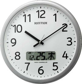 掛け時計 壁掛け時計 電波時計 リズム時計 RHYTHM カレンダー プログラムカレンダー01SR 4FNA01SR19 リズム時計 RHYTHM リズム時計工業