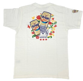 オリオンビール シーサー 沖縄 酒造メーカーコラボシャツ Tシャツ 白 和柄 orion 半袖 綿100％ 半そで ティーシャツ