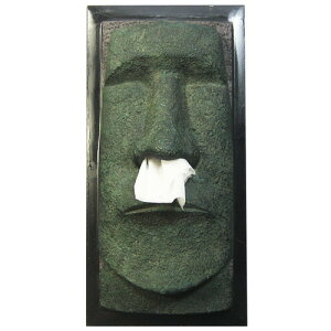 Fun Tissue Case Moai Black eBbVP[X ubNAC eBbV{bNX tFCX CeA RH-302 [^[q