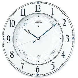 掛け時計 壁掛け時計 電波時計 セイコー SEIKO クロック ツインパ スワロフスキー クリスタル飾り LS230W