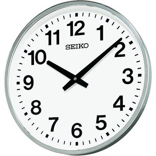 壁掛け時計 掛け時計 セイコー KH411S 金属枠 クオーツ 防雨型 屋外 クロック SEIKO 掛け時計