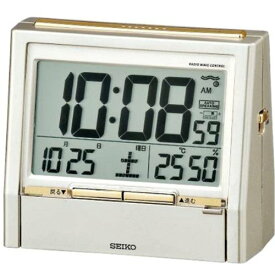 目覚まし時計 置き時計 温度湿度計 電波時計 セイコー SEIKO クロック デジタル 温度計 湿度計 音声報時機能付き DA206G
