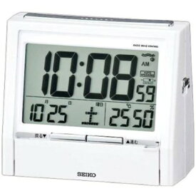 目覚まし時計 置き時計 温度湿度計 電波時計 セイコー SEIKO クロック デジタル 温度計 湿度計 音声報時機能付き DA206W