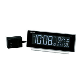 目覚まし時計 置き時計 温度湿度計 日付表示 電波時計 セイコー SEIKO クロック デジタル 温度 湿度表示 DL207S