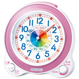 目覚まし時計 置き時計 知育玩具 セイコー SEIKO クロック 知育 アラームクロック ピンク KR887P