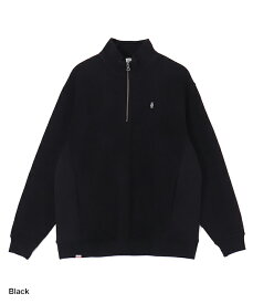 【CHUMS】Troutbone Half Zip Top　チャムス/トラウトボーンハーフジップトップ/スウェット/Sweat/ヘリンボーン/アウトドア/女性/男性/メンズ/レディース/オーバーサイズ/ルーズシルエット/トレーナー/ゴルフ/ゴルフウェア/golf wear/