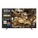 FPD チューナーレステレビ 55V型 4K Google TV ネット動画対応 スマートテレビ HDR10対応 Dolby Vision Dolby Atmos M…