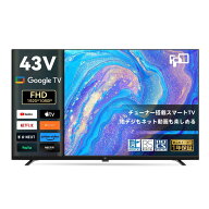 【2,000円クーポン＋P最大31.5%還元！】FPD スマートテレビ チューナー搭載 43V型 Google TV フレームレ…