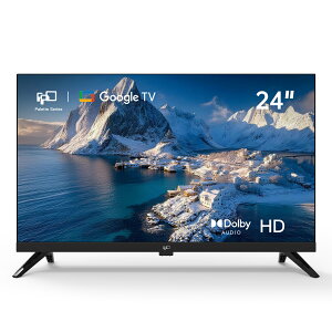 FPD �`���[�i�[���X�e���r 24V�^ �X�}�[�g�e���r Google TV �l�b�g����Ή� [ HDR10 / Dolby Audio/Google Cast����/�������� ] 24�C���` �t���e���r ��l��炵 �Q���p �Ǌ|�� VESA�K�i (CG24-P1�A2026 ���f���j