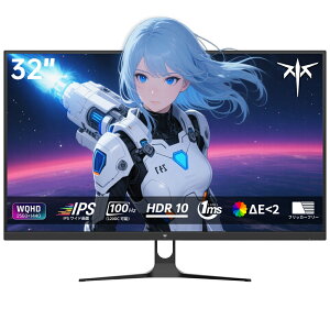 KTC 32C` j^[ WQHD 100Hz(120HzOC\) IPSCh 350cd/m2 109%sRGBF{[ 99%FJ[o[ HDR10 Adative SyncΉ tbJ[t[ ACPA@\ HDMI 2.0×2 DP 1.4×1 `g\VESA PC/Q