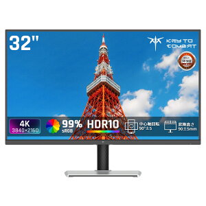 �y2,000�~�N�[�|���{P�ő�31.5���Ҍ��I�zKTC 32�C���` 4K UHD�Q�[�~���O���j�^�[ 3840x2160@60Hz HDR10�Ή� sRGB99%/ DCI-P3 93%/ 300nit Adaptive Sync/ HDMI2.0*2 DP1.4*1/ �O��`���g/���E�X���x��/��������/�c��] �H��