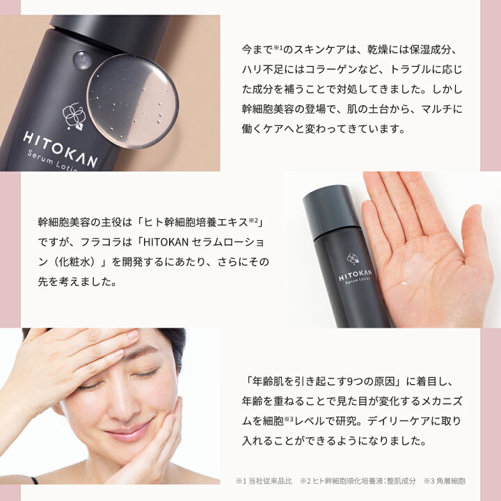 楽天市場】【フラコラ公式】 HITOKAN セラムローション 120ml 30日分  