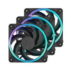 Fractal Design Momentum 12 RGB 3-pack Black 120mm PCケースファン 3個パック ブラックFD-F-MR1-1203