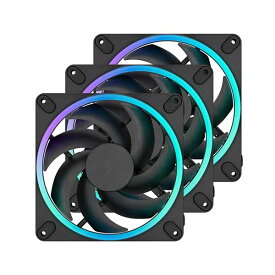 Fractal Design Momentum 14 RGB 3-pack Black 140mm PCケースファン3個パック ブラックFD-F-MR1-1403