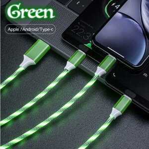 }`3C1 LED[dP[u CgAbv[d ԗp[dP[u USBP[u Type C Android iOSΉ  3in1 iphone iPad Lightning Andoroid [dP[u 3{[dP[u 3A }[d 