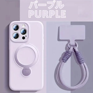 iPhone 16 �P�[�X 360°��]�����O�X�^���h MagSafe�Ή� �ϏՌ� �t���J�o�[�ی� �t�̃V���R���f�� �����h�~�X�g���b�v�t�� �}�O�l�b�g�z�� �X�^���h�@�\ �ԍڑΉ� �I�t�B�X�E����B�e�E����g��