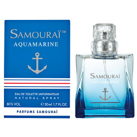 Samourai サムライ アクアマリン オードトワレ 50mL 30mL アクアマリン スマートエディション ブラックキャップ 香水 フレグランス 男性 メンズ フレッシュフルーティー 人気 プレゼント 彼氏 ギフト 父の日 おすすめ 誕生日 記念日