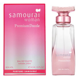 サムライウーマン プレミアムダズル オードトワレ 40mL | 香水 香り ギフト プレゼント 贈り物 プチギフト デパコス 彼女 女性 Samourai Woman SAMURAI サムライ ウーマン ダズル フェミニン 魅惑 自信 洋梨 ベルガモット アプリコット ピンク ドレス
