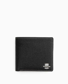 ホワイトハウスコックス【Whitehouse Cox】型番：S7532(ブラック/エスプレッソ)　財布　二つ折り財布　ツートン　ロンドンカーフ×ブライドルレザー　牛革 男女兼用財布