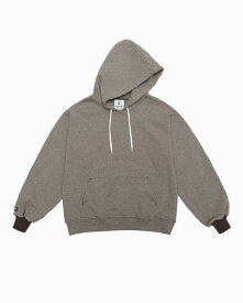 バーバリアン【BARBARIAN】12oz STRING KANGAROO HOODIE / VFE18 (モス/トープ) メンズ　長袖　へヴィーウエイト　カンガルーフーディ　ボーダー　カナダサイズ