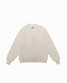 バーバリアン【BARBARIAN】12oz POCKET CARDIGAN LONG / WSE18 (アイボリー)　メンズ　長袖　へヴィーウエイト　カーディガン　無地