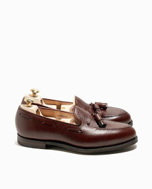 クロケット＆ジョーンズ【Crockett&Jones】CAVENDISH3（チェスナット）キャベンディッシュ3　ハッチグレインレザー　シティソール　タッセルローファー　ホーウィン　牛革　メンズ