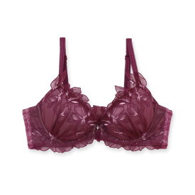＼ニコ割り／ 【2点目半額対象品】 育乳ブラ チュールフラワー 盛れるブラジャー 谷間メイク 脇肉補正 小胸 大きいサイズ ワイヤーブラ レース 刺繍 ラメ セクシー かわいい 30代 40代 50代 フランデランジェリー fb178b241d