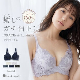 ブラジャー 単品 大きいサイズ ブラ レディース 下着 谷間 育乳ブラ 脇肉 盛れる 30代 40代 50代 かわいい フランデランジェリー グレースソワンルミナス gs119