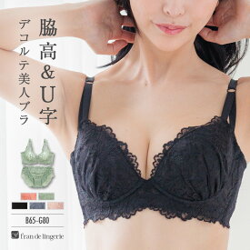 ブラジャー ショーツ セット 下着 レディース ブラジャーセット ブラセット 女性 上下セット セクシー かわいい 谷間 脇肉 盛れる フランデランジェリー am100 スタイルアップブラ001（ワイヤー有り）