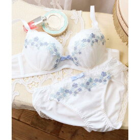＼ニコ割／ 2点目半額クーポン 【GW限定】 ブラジャー ショーツ セット 下着 レディース ブラジャーセット ブラセット 女性 上下セット セクシー かわいい インナーセット 谷間 育乳 脇肉 盛れる フランデランジェリー fi028p203c フラワークラウン