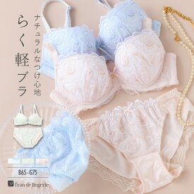 ブラジャー ショーツ セット 下着 レディース ブラジャーセット ブラセット 女性 上下セット セクシー かわいい インナーセット 谷間 育乳 脇肉 盛れる フランデランジェリー nd004p252c ナチュラルデイリーブラ004