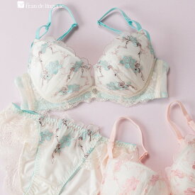 ＼ニコ割／ 2点目半額クーポン 【GW限定】 ブラジャー ショーツ セット 下着 レディース ブラジャーセット ブラセット 女性 上下セット セクシー かわいい インナーセット フランデランジェリー wf005p251c ペアブラジャー（ワイヤー有り）