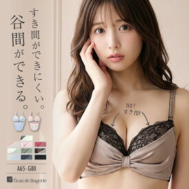 ブラジャー ショーツ セット 下着 レディース 上下セット ブラジャーセット ブラセット 女性 かわいい セクシー 谷間 育乳 脇肉 盛れる フランデランジェリー すき間レスサテン fwms100