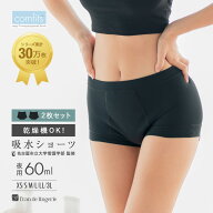 吸水ショーツ 2枚セット サニタリーショーツ 生理用ショーツ 名古屋市立大学病院監修 コンフィッツ スペ…