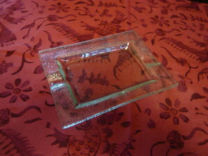 リゾート雑貨 灰皿 アッシュトレイ バリガラス シンプルアッシュトレイ アジアン雑貨 バリ雑貨