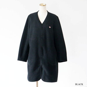 [DANTON]_g@FLEECE COLLARLESS COATifB[XjJD-8992
