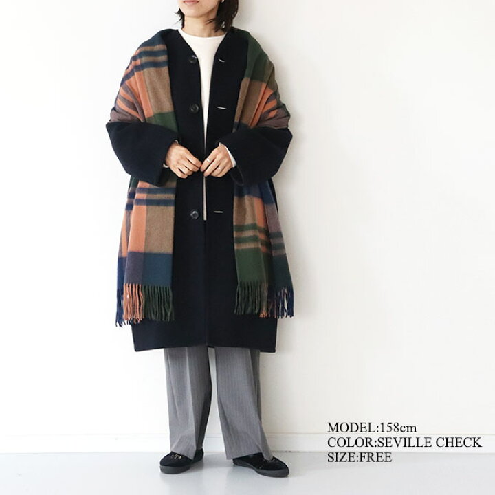 楽天市場】[TWEEDMILL]ツイードミル ウールブランケットストール 70  