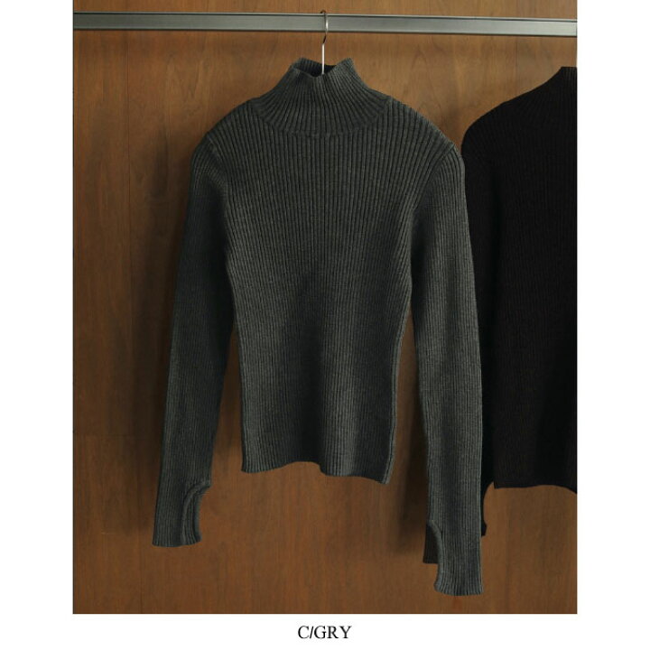 楽天市場】[anuke]アンヌーク Slit Turtle Knit スリットタートル 