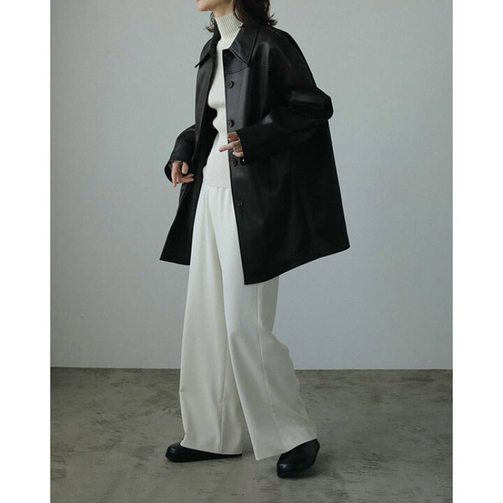 楽天市場】[anuke]アンヌーク Ecoleather Over Jacket エコレザー 