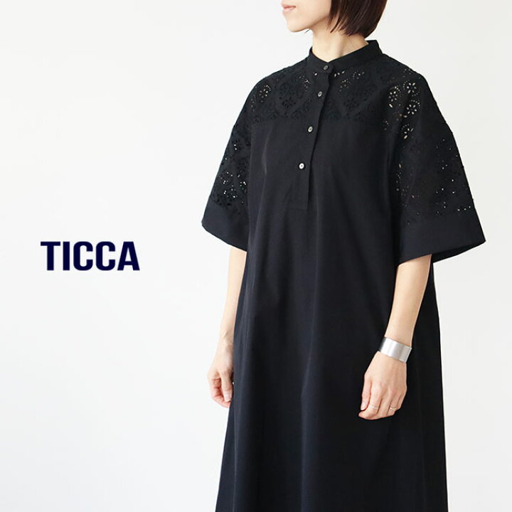 楽天市場】[TICCA]ティッカ レース半袖シャツワンピース TBES-102 