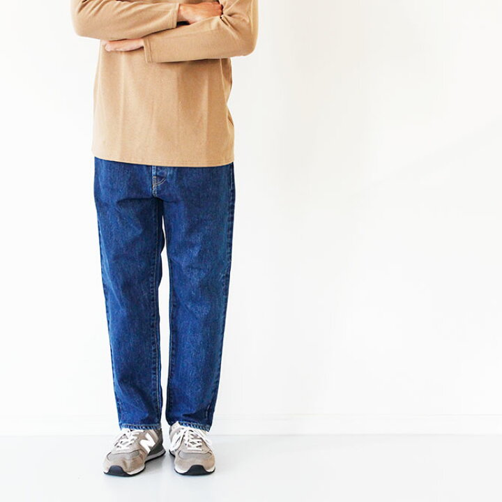 楽天市場】[HATSKI]ハツキ Loose Tapered Denim -used-(Blue) ルーズ  