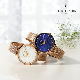 【エオリア メッシュ メタル 9色】送料無料 33mm Eolia 女性 レディース 腕時計 ラウンド 5気圧 ステンレススチール クオーツ ピエールラニエ ピンクゴールド シルバー ブラック ネイビー ブラウン フランス製 日本総代理店 ブランド 時計 20代 30代 40代 50代 60代