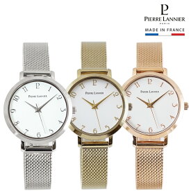 ◆600円OFFクーポン配布中(2/10 01:59迄)◆【 シュケット メッシュ 3色 】送料無料 30mm CHOUQUETTE 女性 レディース 腕時計 ラウンド 3気圧 3針 ステンレススチール クオーツ ピエールラニエ シルバー ゴールド