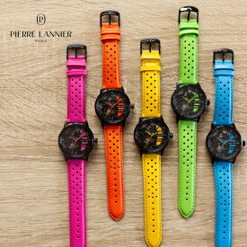 【 パドック メッシュ 革ベルト 5色 】送料無料 39mm PADDOCK ユニセックス 腕時計 ラウンド 5気圧 ステンレススチール 自動巻き 機械式 ピエールラニエ ブラック ピンク ブルー イエロー オレンジ グリーン フランス製 日本総代理店 時計 ブランド 20代 30代 40代 50代 60代