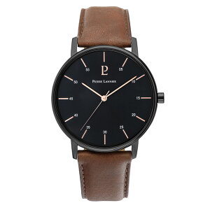 PierreLannier 腕時計 メンズ ブランド クオーツ シティライン 39mm 防水 革ベルト かっこいい 時計 男性 プレゼント アナログ おしゃれ 秒針 シンプル ビジネス 誕生日 記念日 仕事 20代 30代 40代 50