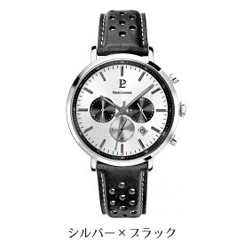 腕時計 メンズ ブランド ピエールラニエ クロノグラフ 防水 パンチング 革ベルト BARON 日付 カレンダー かっこいい レザー アナログ おしゃれ 秒針 誕生日 プレゼント 記念日 旦那 彼氏 夫 仕事 20代 30代 40代 50代 60代