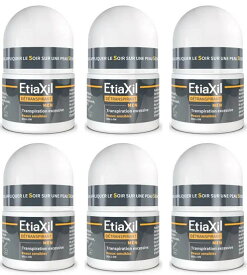 男性用 エティアキシル オム Etiaxil 6個セット パースピレックス フランス版 デトランスピラン 敏感肌 制汗剤 海外 デオドラント ロールオン ワキ汗 汗対策 フランスより直送【送料無料】